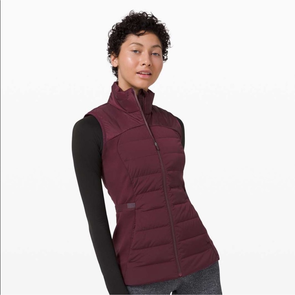 Lululemon | Lululemon Down For It All Burgundy Vest